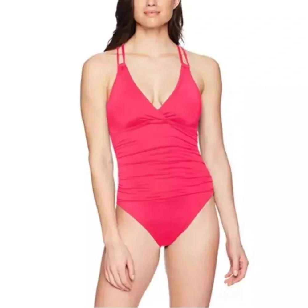 La Blanca “Island Goddess” One Piece Swimsuit in pink - Picture 11 of 13